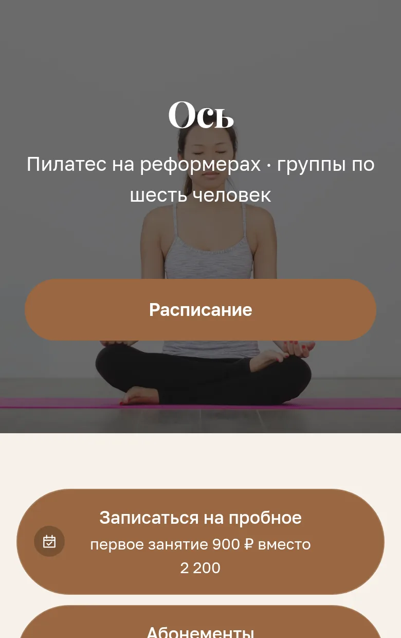 Готовая страница «Реформеры»
